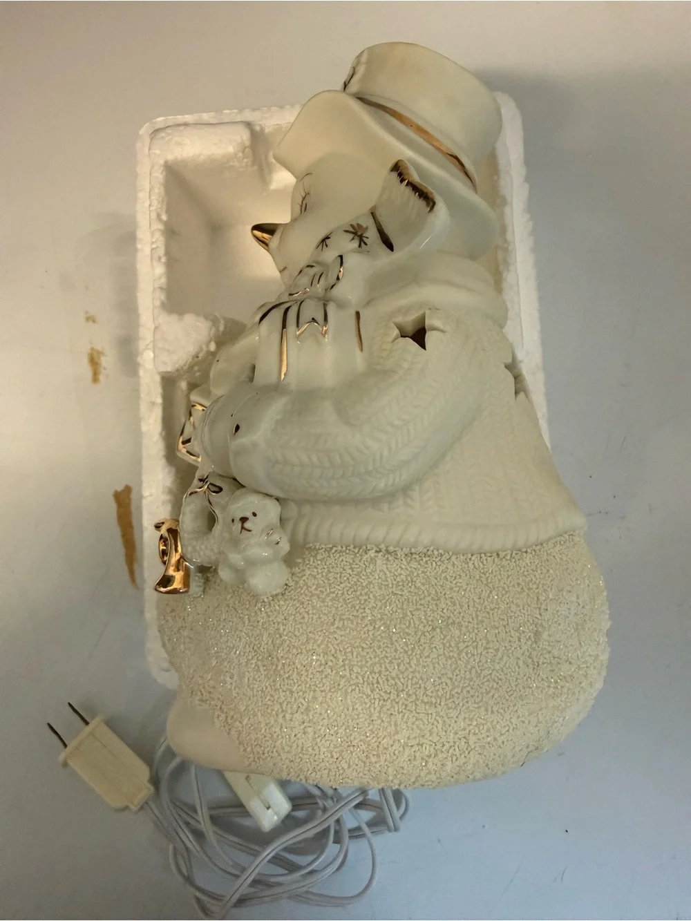 Vintage International Baxaar light up Snowman